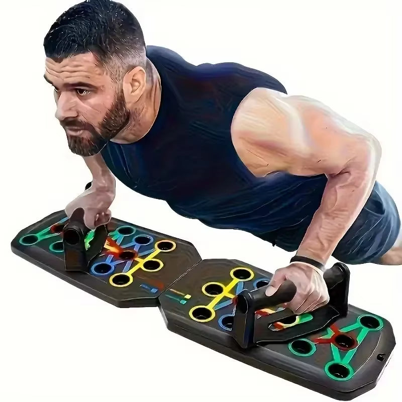 Portable Foldable Push up Board Set with Handles Home Workout Fitness Tool for Chest Abdominal Arm Back Muscle Training