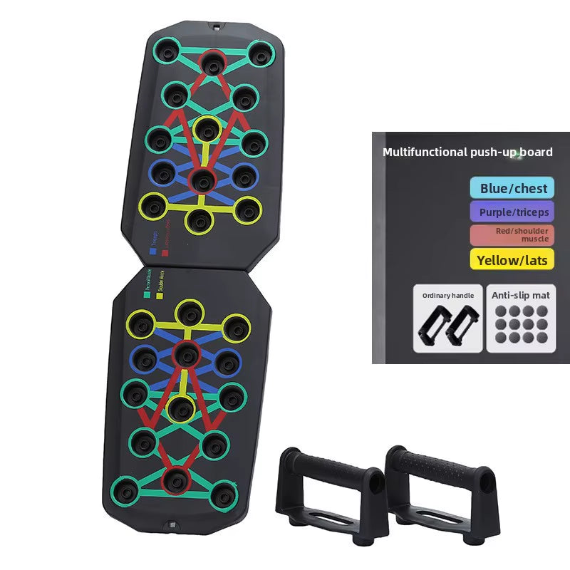 Portable Foldable Push up Board Set with Handles Home Workout Fitness Tool for Chest Abdominal Arm Back Muscle Training